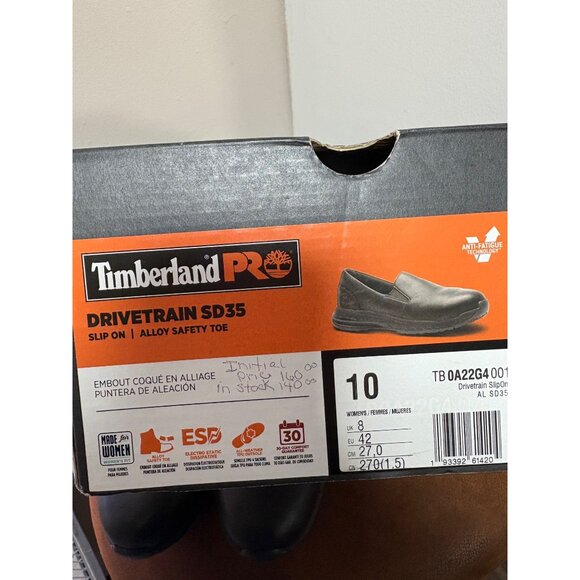 Timberland DRIVETRAIN SD35 Women's 10 Slip on Safety Shoe Anti-fatigue Oil Slip - Picture 9 of 10